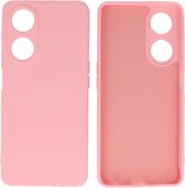 Fashion Backcover Telefoonhoesje - Color Hoesje - Geschikt voor de Oppo A98 5G - Roze