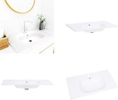 vidaXL Lavabo encastrable 605x460x105 mm SMC Blanc - Évier - Éviers - Lavabo - Lavabos