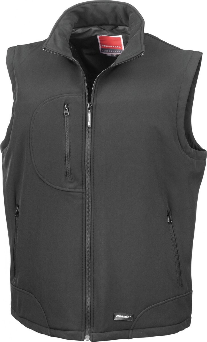 Result Soft Shell Bodywarmer RT123 - Black/Black - L