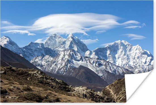 Poster Uitzicht op de Himalaya - 60x40 cm