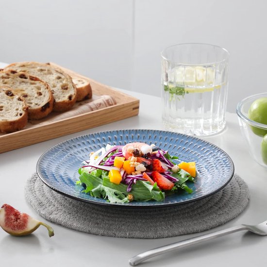 Mikasa Cranborne 4-delige bijbordenset, servies voor 4, set van 4 crèmekleurige