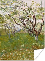 Poster De bloeiende boomgaard - Vincent van Gogh - 90x120 cm