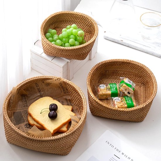 Paniers De Rangement En Rotin, Organiseur De Panier En Osier, Boîte