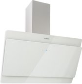 Klarstein Aurica 90 Afzuigkap - 90 Cm Breed - 610 M³/H - Met Led-Verlichting En Touch Bediening - Glazen Design - Wit