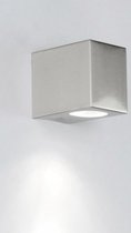 Lumidora Wandlamp 30829 - Voor buiten - GU10 - 5.0 Watt - 300 Lumen - 2700 Kelvin - Staalgrijs - Staal - Buitenlamp - IP44 - Met Sensor