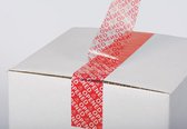 Security Tape Budget 50 mm x 50 meter rood