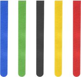 Hama Attaches Fermetures velcro, réutilisables, 16 x 215 mm, colorées, 5 pièces