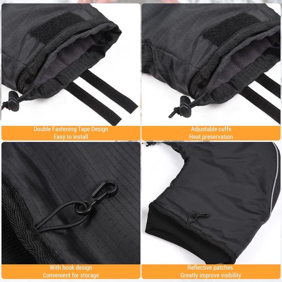 zerotop Fietsstuur wanten Fiets Motorfiets Stuur Handschoenen Motorfiets Stuur Muffs Fietsen Stuur Wanten Winddicht Koudbestendig Regendicht Bar Warmer Covers voor MTB Scooters Sneeuwscooters