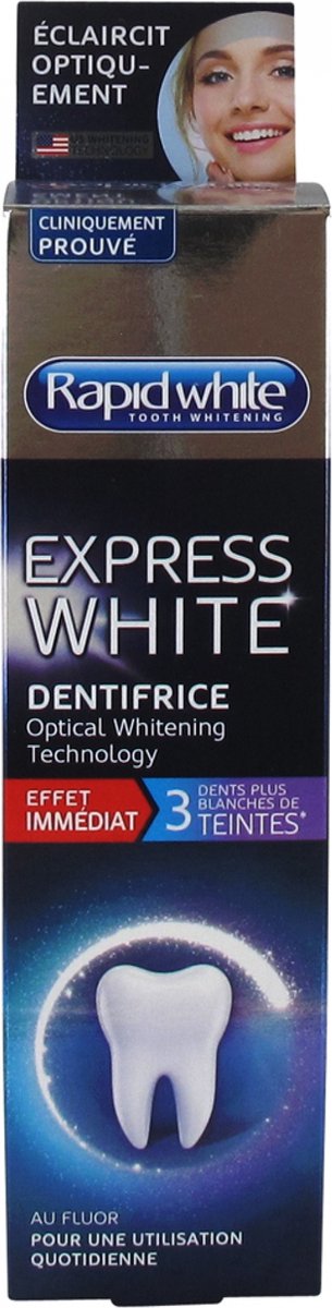 Rapid White Tandpasta Express White - 75 ml