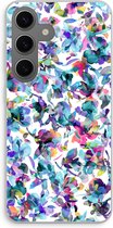 Case Company® - Hoesje geschikt voor Samsung Galaxy S24 hoesje - Hibiscus Flowers - Soft Cover Telefoonhoesje - Bescherming aan alle Kanten en Schermrand