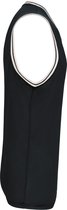 Tank Top Unisex S Proact V-hals Mouwloos Black / White 100% Polyester