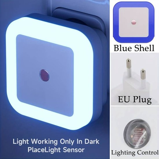 Mini EU-stekker - LED-nachtlampje - Licht sensor Nachtlampje - Kamer - Slaapkamer - Nachtlampje