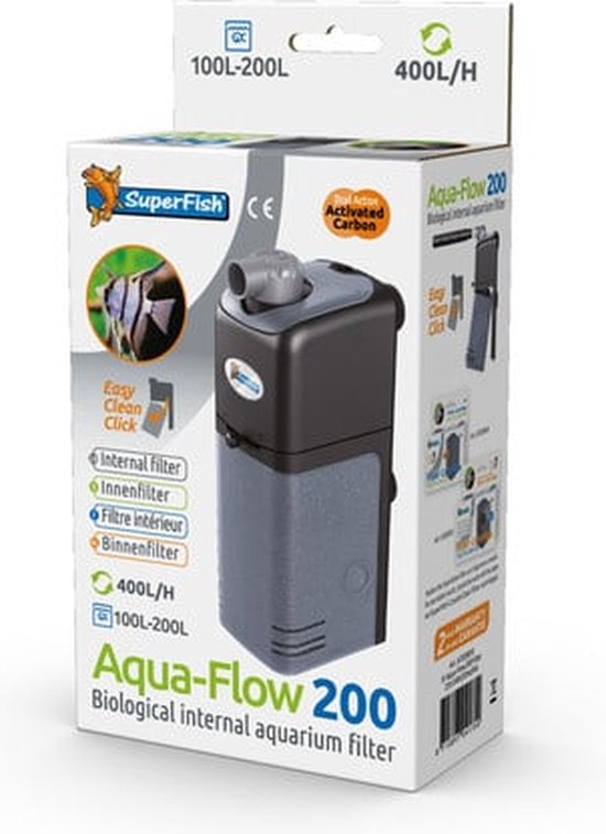 SuperFish AquaFlow Dual Action 200 - Aquariumfilter - 400 L/H - SuperFish