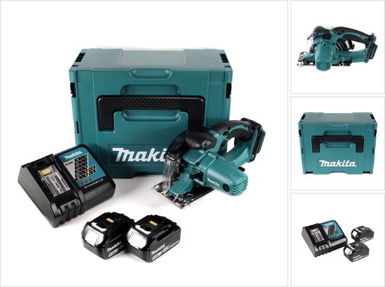 Ensemble de scie circulaire à métaux sans fil Makita DCS552RTJ 18 V Li-Ion (2 batteries 5,0 Ah ) dans Mbox - 136 mm