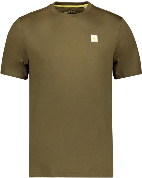Scotch & Soda T-shirt Essential Logo Badge T Shirt 176898 6895 Mannen Maat - M