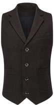 Allthemen Heren Effen V-Hals Gilet Vest - Comfortabele Casual Vest voor Alle Seizoenen - XXL
