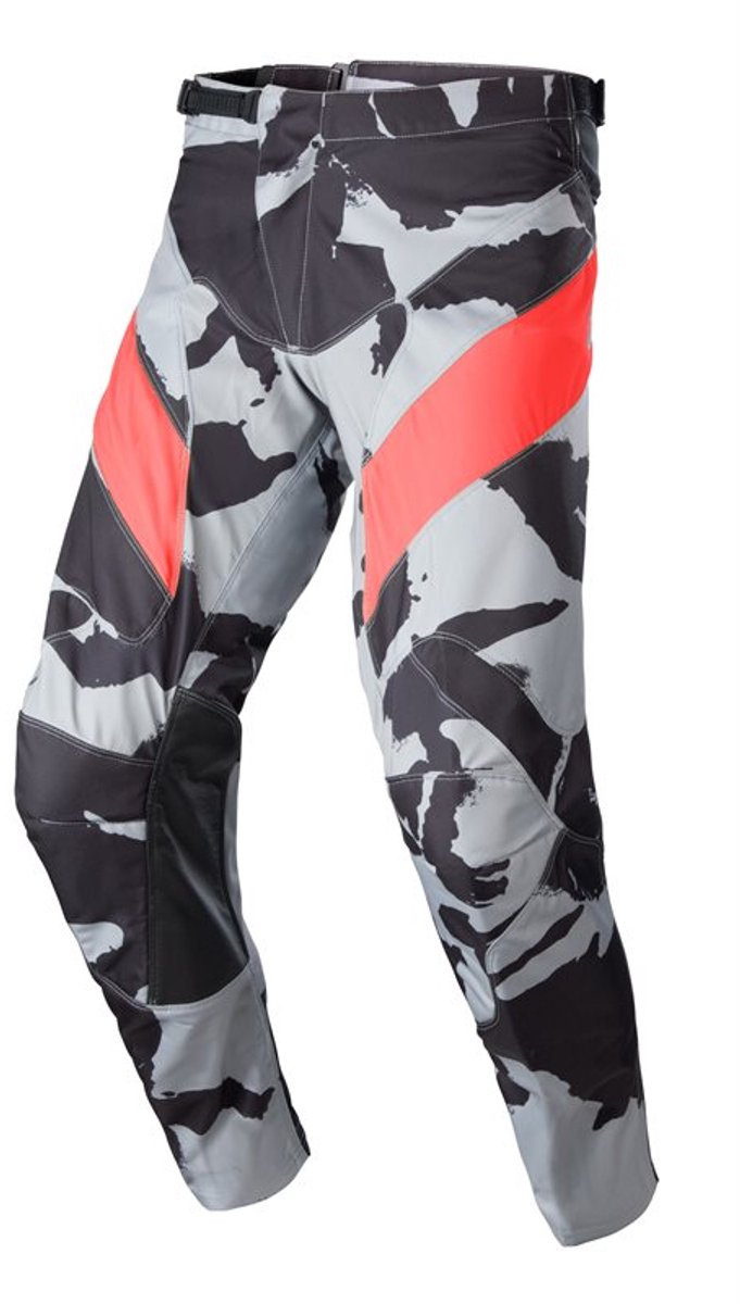 Alpinestars Racer Tactical Cast Grijs Camo Mars Rood MX Broek - Broek