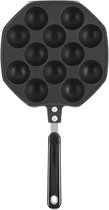 Gietijzeren Anti-aanbakpan 14 Gaten Takoyaki Pan Takoyaki Maker Taiyaki Pan Aebleskiver Gietijzeren Pan Poffertjespan Mochi Maker Grillpan Met Afneembaar Handvat