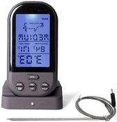 Allecto Plus - Draadloze BBQ vleesthermometer voor grillen, bakken en roken - Zwart