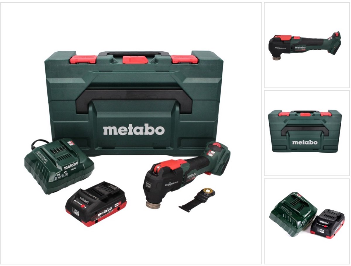 Metabo MT 18 LTX BL QSL accu multigereedschap 18 V Brushless Starlock Plus + 1x accu 4.0 Ah + lader + metaBOX