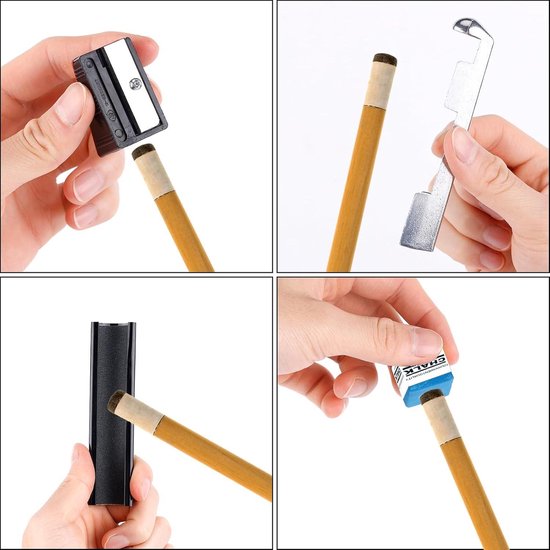 Biljartkeu reparatieset met 36 stuks accessoires inclusief tipklemmen — afbeelding 5