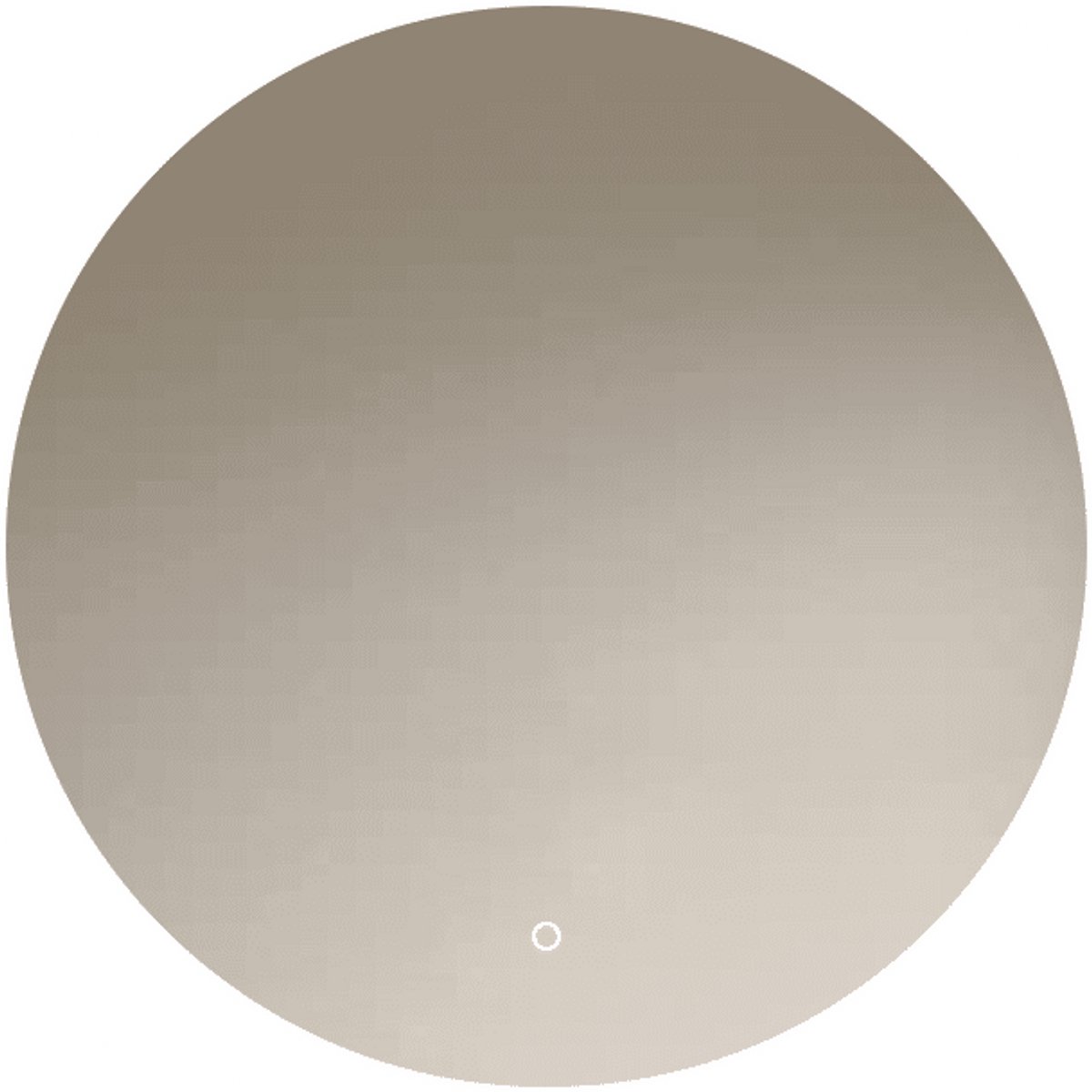 Loxa - Ronde Badkamerspiegel Lena met Led 80cm - Dimbaar - Condensvrij vlak - Duurzame kwaliteit - Eenvoudige installatie