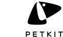 Zwart PETKIT logo met een gestileerde honden- of kattenkop.