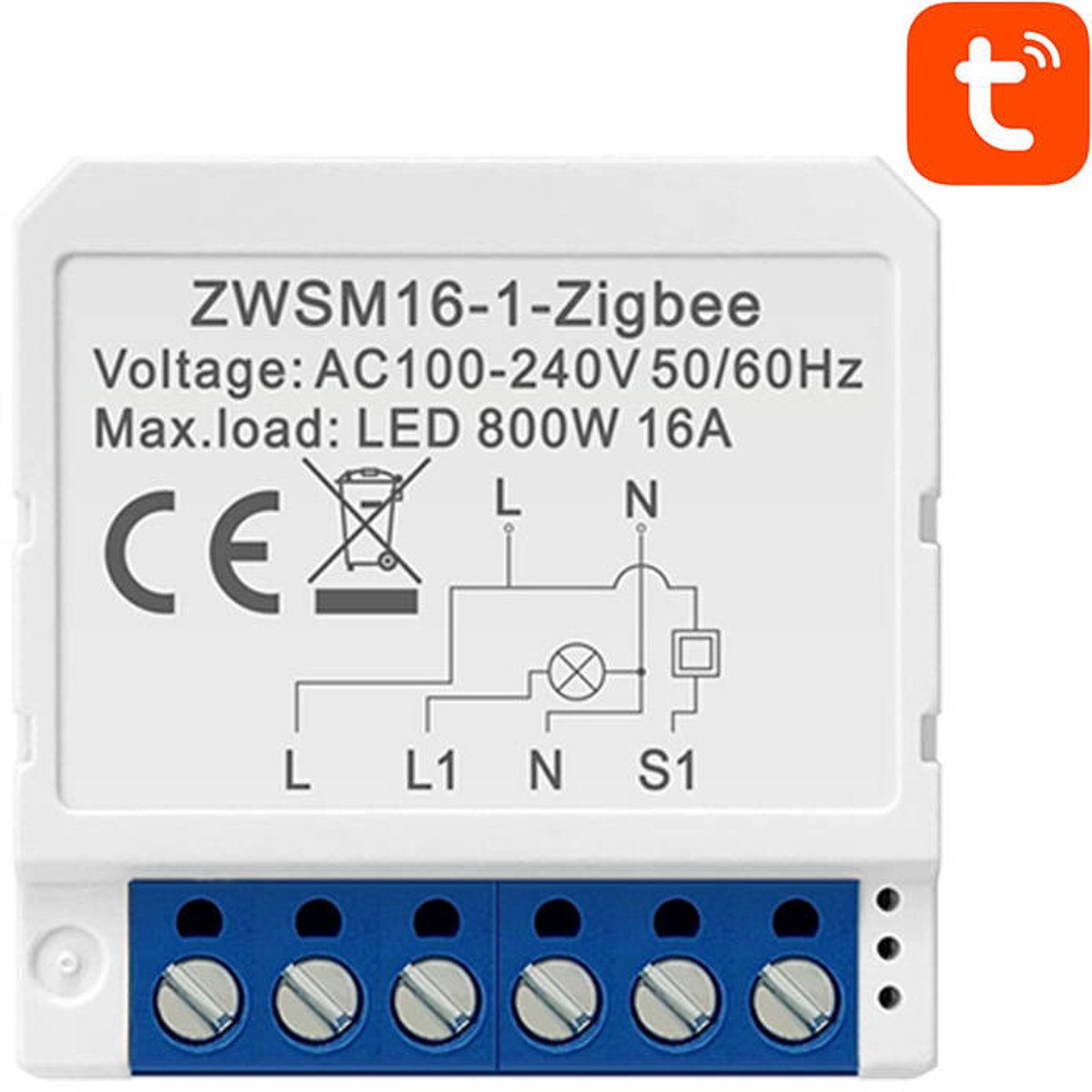 Avatto Zigbee-Schakelaar Voor Tuya Zwsm16-W1 Slimme Afstandsbediening
