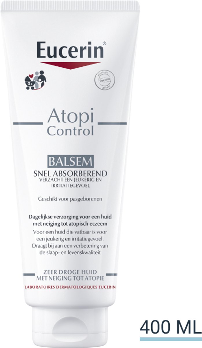 Goedkoopste Eucerin AtopiControl Balsem - Voor Atopisch Eczeem - Eczeemzalf Verzacht Jeukerig en Irritatiegevoel - 400ml