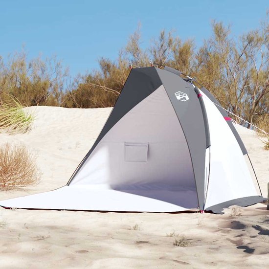 vidaXL - Strandtent - 268x223x125 - cm - 185T - polyester - grijs van Vidaxl — afbeelding 3