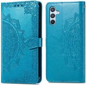 Coque Samsung Galaxy A34 (5G) iMoshion Mandala Booktype - Turquoise