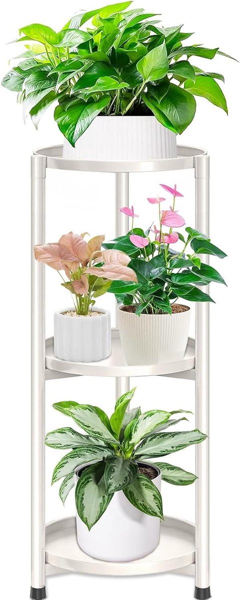 JGS Premium - Plantenrek Metaal Bloemenrek Plantenstandaard Bloempottenrek Bloemenbank Balkon Woonkamer