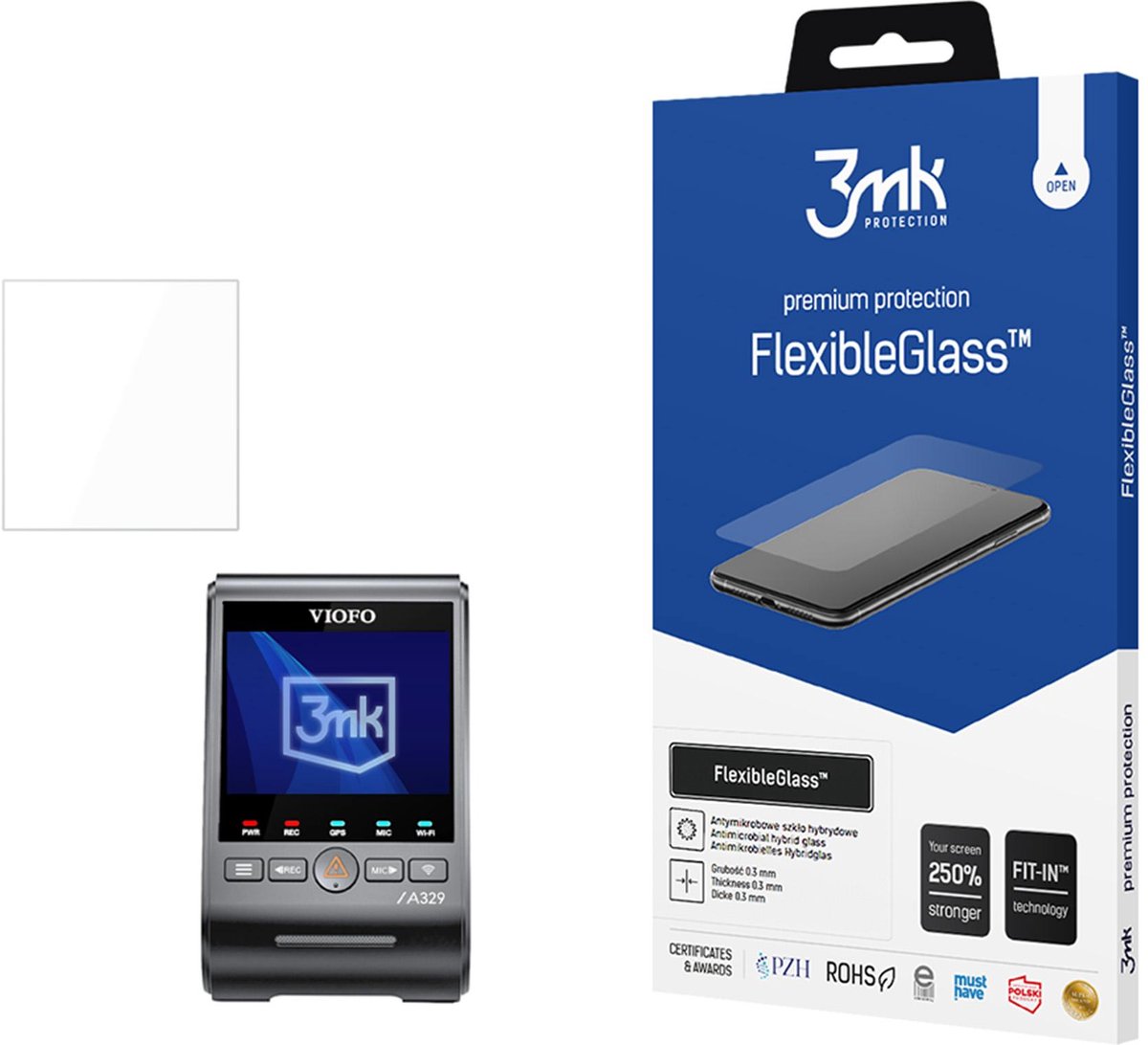 3Mk Gehard Glas Flexibel Glas Voor Viofo A329 Spreidingsbestendige Bescherming