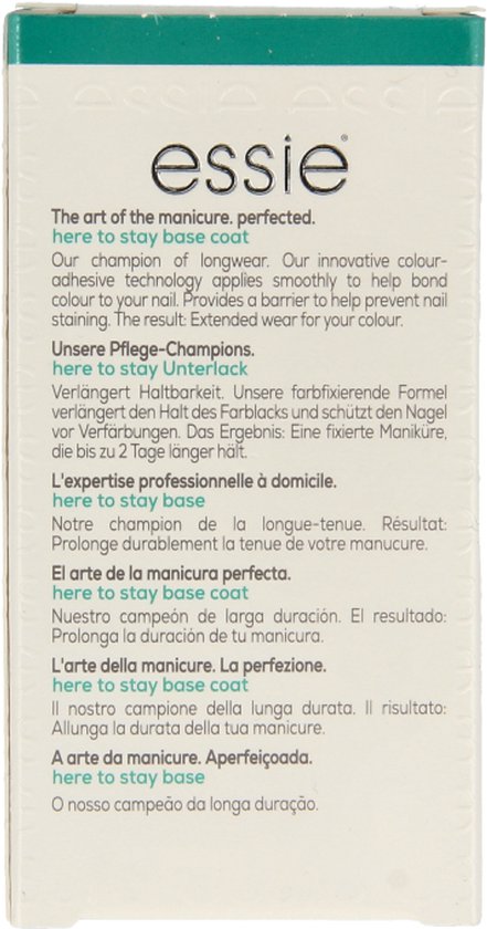Essie hier om te blijven, de perfecte manicure. Onze kampioen voor langdurige nagellak.