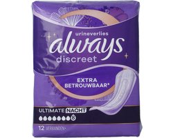 Always Discreet Kraamverband Ultimate Discreet Night - 12 stuks