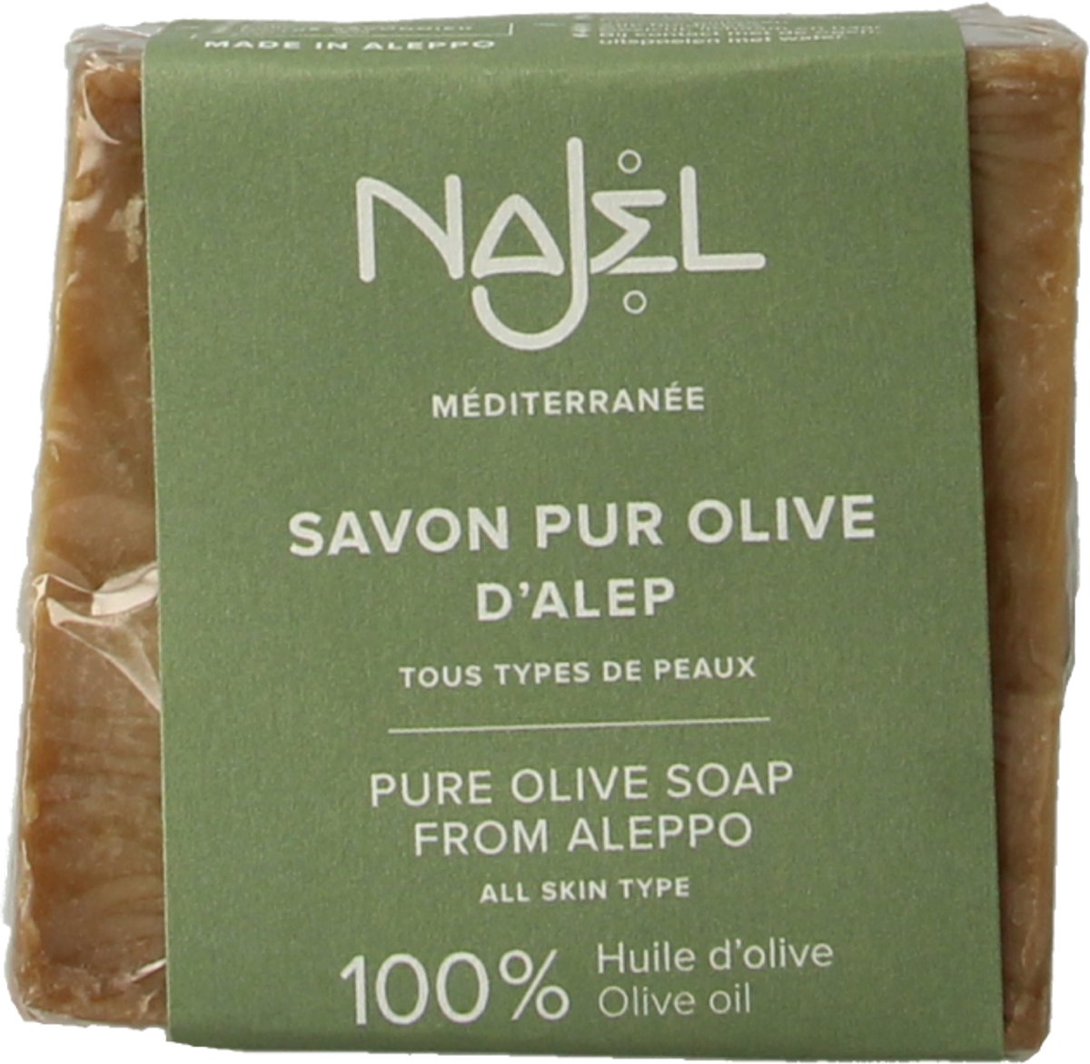 Najel Aleppo puur olijf zeep - 170 g