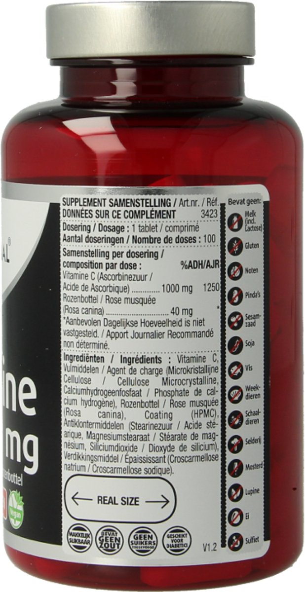 Lucovitaal Super Vitamine C 1000mg Time Released Voedingssupplement - 100 tabletten — afbeelding 4