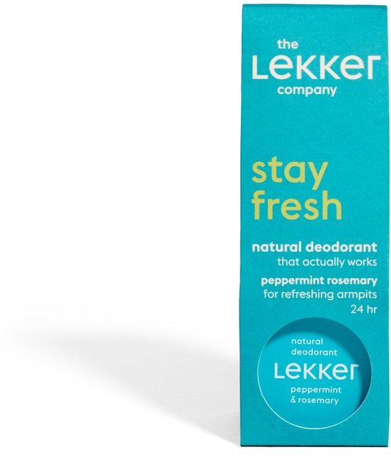 The lekker company deodorant -  Pepermunt en  Rozemarijn - 30 ML