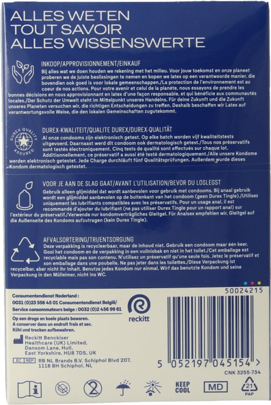 Durex - Classic Natural Condooms - 20 stuks