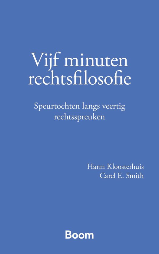 Vijf minuten rechtsfilosofie - cover