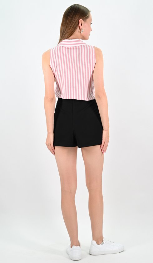 YesMooi - Jupe-short fendue devant - Jupe courte - Zwart - M (38)