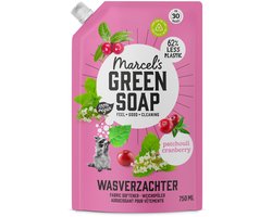 Marcel's Green Soap Wasverzachter Patchouli & Cranberry Navulling - 750 ml
