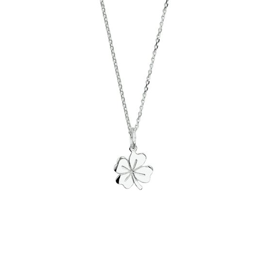 GLAMS - Collier Trèfle 1,1 mm 41 + 4 cm - Argent