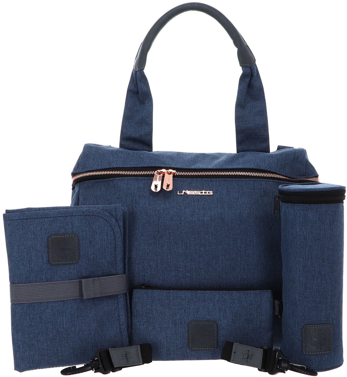 Lässig luiertas rugzak Glam Rosie Shoulder Bag Blue blauw