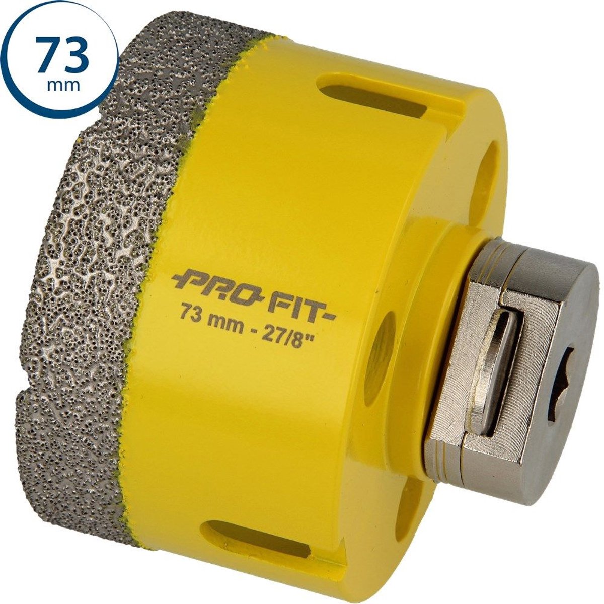 Profit gatzaag/boor diamond dry - ø73mm - zeskant 10mm