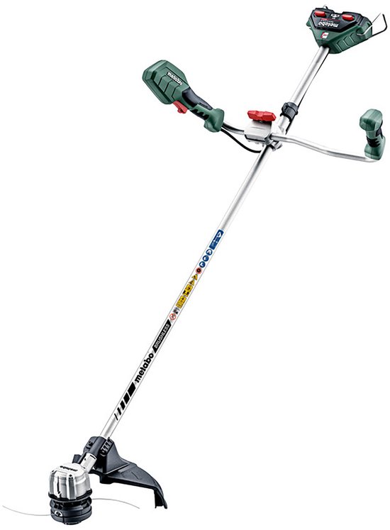 Accu bosmaaier Metabo 36V (2x18V) zonder accu/lader, 40 cm, brushless motor, tweehands-greep, dubbele draadspoel