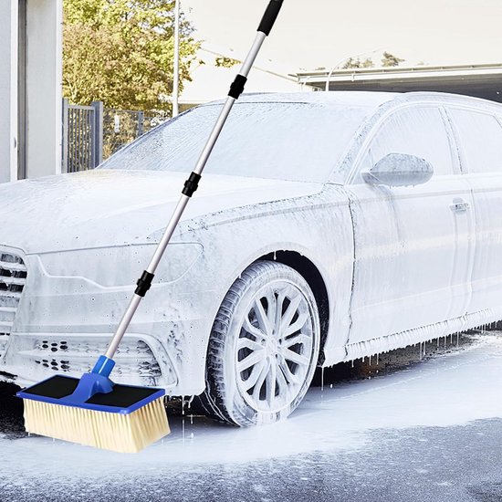 RFWR® Telescopische Wasborstel met Wateraansluiting voor Auto en Vrachtwagen - Ergonomisch en Veelzijdig van Merkloos	 — afbeelding 4