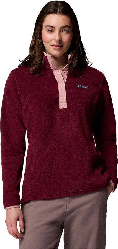 Pull d'extérieur Columbia Benton Springs™ 1/2 Snap Pull Over II pour femme - Vin riche, Pink gomme
