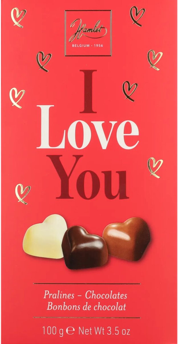 Hamlet Pralines I Love You Harten - 100 gr