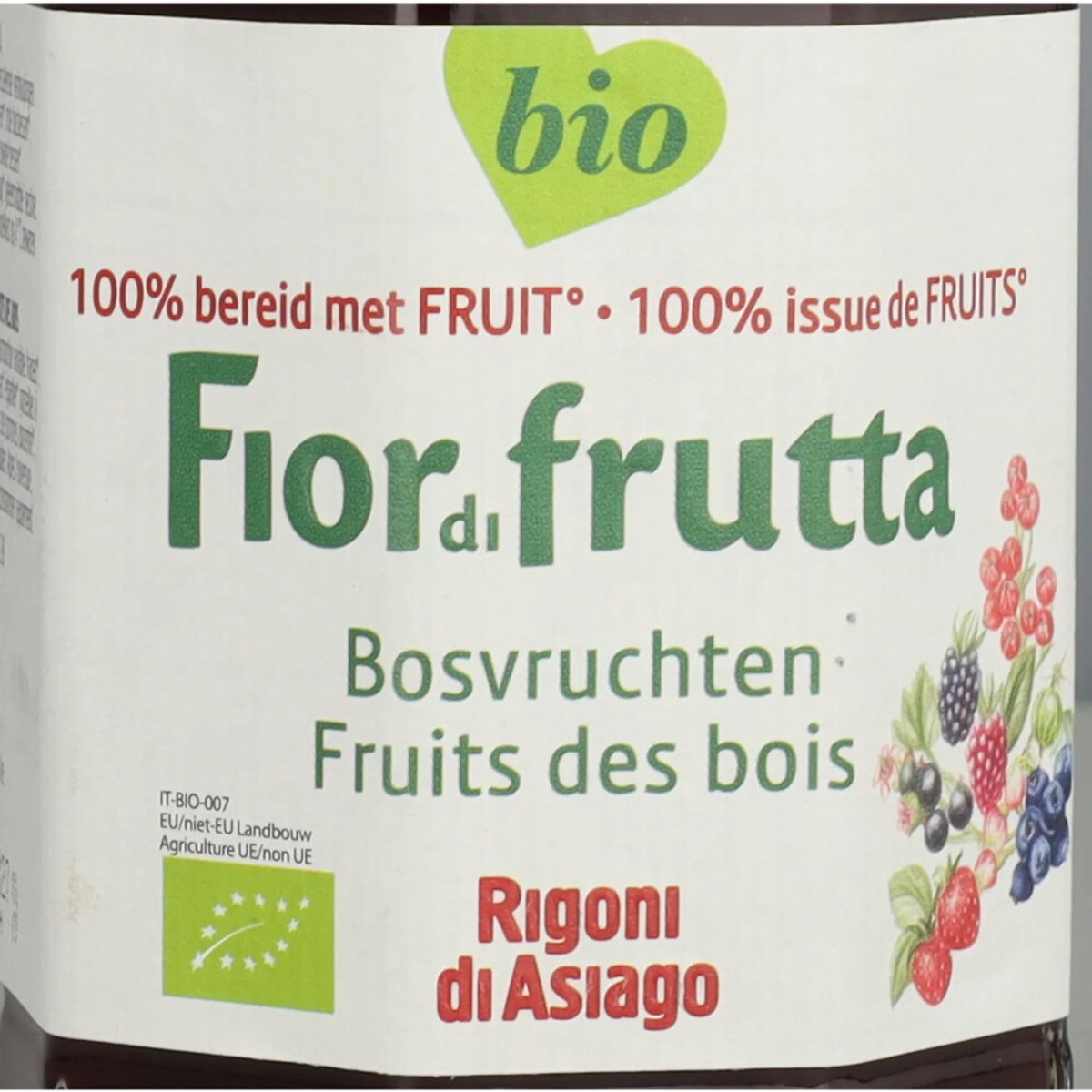 Fiordifrutta - Biologische Jam Bosvruchten - 6 x 250 gr - Voordeelverpakking